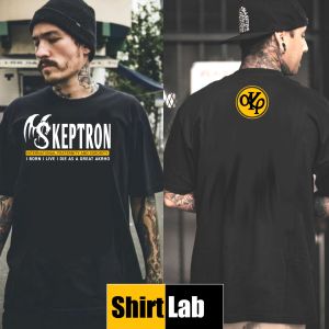 Shirtlab Alpha Kappa Rho Akp Dragon Skeptron 1973 black cotton Tshirt