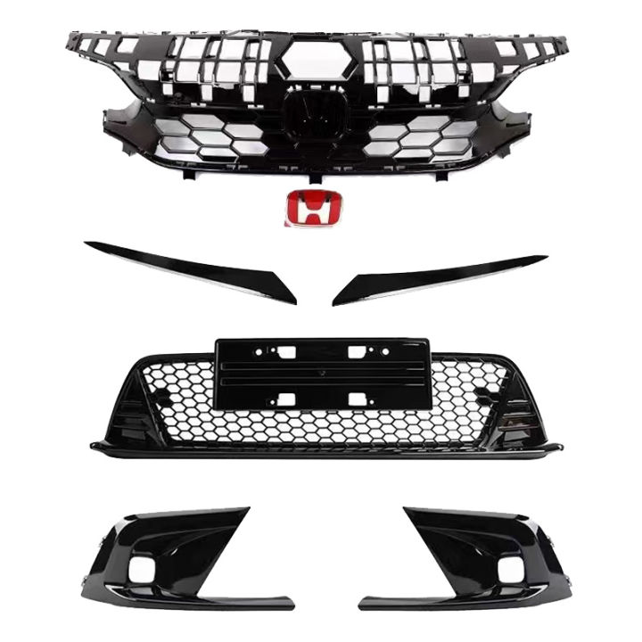 Eleventh Generation Civic Honeycomb Grille TR Upper Grille SI Front Grille Decoration Lower Grille Fog Light Frame
