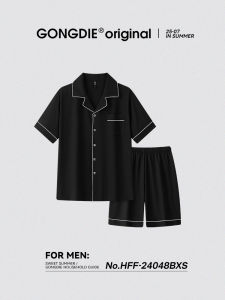 GONGDIE | Cooling Mens Sleepwear Set Large Size