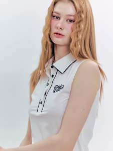 Black Valentines Tank Top - เสื้อยืดแขนกุดสีขาวสำหรับกีฬากอล์ฟ