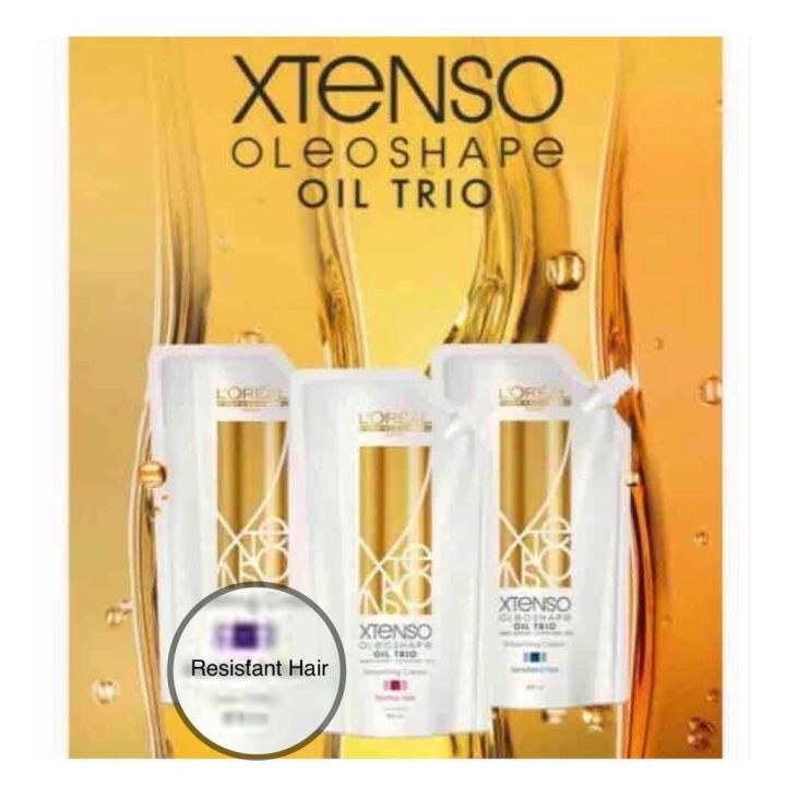 Loreal Xtenso Oleoshape Rebonding Set 400ml Smoothing Cream 400Ml