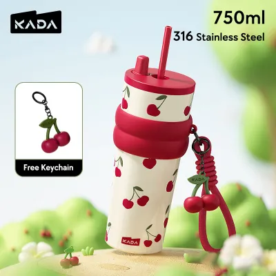 KADA Tumbler Hot and Cold with Straw 316 Stainless Steel