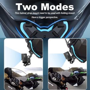 Helmet Strap Holder for Gopro Hero 11 10 9 8 7 6 5 4 3 Motorcycle Yi Action Sports Camera Holder Accessories