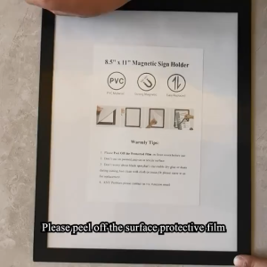 A4 Magnetic Picture Photo Frame for Wall Reusable Self-adhesive Certificate Magnetic Display Sticker Photo Office Adhesive Wall Frame