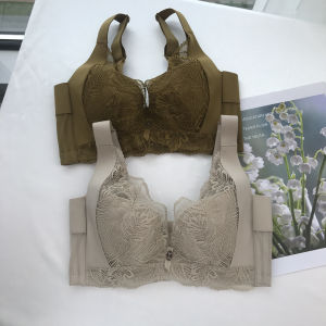 Adjustable Thin Cup Anti-Sagging Underwear Large Chest Appears Small Gathered Push up Auxiliary Breast Collection Full Cup Bra Large Size