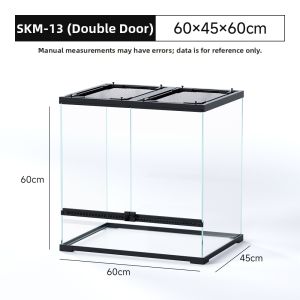 Tailwise | Glass Terrarium for Turtles Bearded Dragons Geckos Snakes Rainforest Eco-system Full Set
