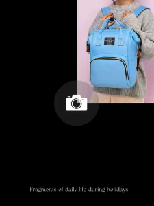 German craft mommy bag multifunctional outing mother and baby bag fashionable mother bag bottle milk bag diaper backpack