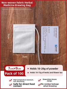 TAFUMAN | Cooking and Infusion Non-woven Herbal Filter Bags 100 Pieces
