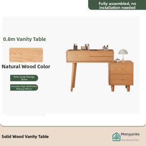 Solid Wood Multi-functional Vanity Table