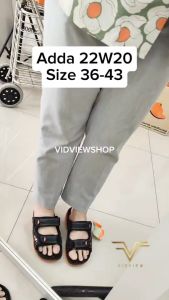 VIDVIEW !!ลดสนั่น!! รองเท้าแตะ ชาย/หญิง Adda 22W20 เบอร์ 36-43 ปรับสายได้ 2 เส้น หน้าเท้ากว้างใส่ได้ รองเท้าแฟชั่น
