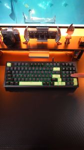 [Delivery in 72 Hours]Machenike K1 Wired Gaming Membrane Keyboard 98 Keys Layout RGB Backlit Silent Keyboard with Knob and Number-Pad