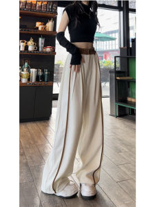 Quần Thể Thao Ống Rộng Cạp Cao Cho Nữ Mùa Xuân Thu 2024 Quần Dài Thường Ngày Ống Rộng Thoải Mái Phong Cách Mới