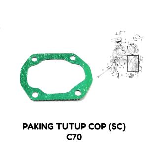 Paking Tutup Cop (SC) C70 - Packing Peking Gasket Perpak Cylinder Silinder Cop Kop Head Honda C700 Supercub