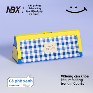 MINGZHUO | Ví Đựng Bút Đa Năng Dung Lượng Lớn Họa Tiết Cổ Điển Chống Thấm Nước Chống Bẩn Khóa Từ