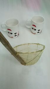 ( loại tốt) Vợt trụng Mì hủ tiếu cán tre ko gẫy cán 16cm