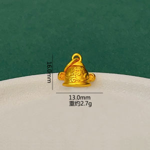 Sand Gold Koi Fish Pendant Necklace Rich And Contented Fortune Telling Bead Accessories DIY Bracelet Earring Fashion Jewelry