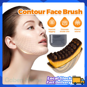 Large Contour Face Brush Massage Brush Lymphatic Drainage Massager for Face & Body Massage Multi-Use Beauty Tool