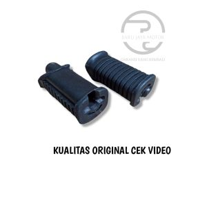 FOOTSTEP DEPAN SUPRA/KHARISMA SEPASANG WARNA HITAM BAHAN KARET TEBAL BISA COD