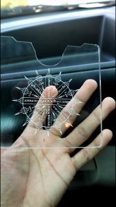 กรอบป้ายพรบ กรอบภาษีรถยนต์ กรอบป้ายทะเบียนแบบใส อะคริลิคหนา ติดตั้งง่าย