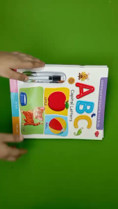 Handwriting Book/Reusable Wipe And Clean Book/Capital Letters Small Letters Patterns And 123 Numbers