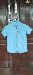 kemeja polos anak 2 ukuran 1 tahun sampe 12 tahun  bahan katun premium