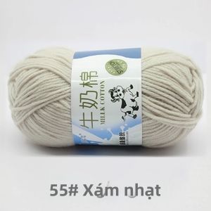 10 Cuộn Len Cotton Sữa Nhiều Màu 5 Sợi Dùng Để Đan Móc Đồ Thủ Công Tự Làm Áo Len Mũ Búp Bê Đồ Trang Trí Giáng Sinh Pha Trộn Acrylic