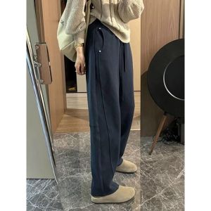 Spring New Fashion French Style Fat and Pear-shaped Fit Wide Leg Pants