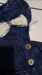 Setelan Rompi 3 In 1 Anak Perempuan Koreans Style Terbaru Bahan Jeans Mix Marbela Usia 3 - 12 Tahun
