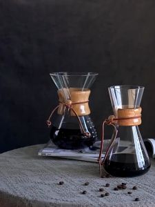 ชุดบรรทัดกาแฟ ดริปกาแฟสด กายค่า หม้อต้ม ชุดชงกาแฟ สำหรับกาแฟ บรรทัดด้วยแก้ว ผลิตจากกาแฟ