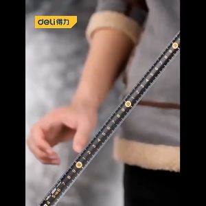 Thước Dây Bằng Thép Màu Đen 3 / 5M Đa Năng Tiện Dụng Cho Gia Đình Deli