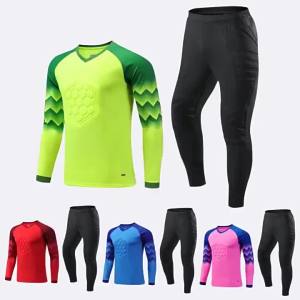 Quần Áo Thủ Môn Bóng Đá Phù Hợp Với Nam Người Lớn Thi Đấu Huấn Luyện Thủ Môn Quần Áo Dài Tay Trẻ Em In Ấn Bán Buôn