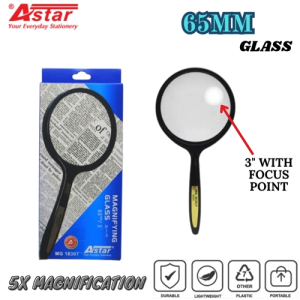 ASTAR Magnifying Glass / Magnifier / Kanta Pembesar 放大镜 65MM/75MM/100MM (Glass+Plastic Handle)