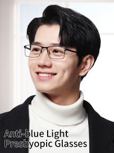 Reading Glasses for Men Lightweight Blue Light Blocking Metal Frame Mens Readers Diopters:+1+1.25+1.5+1.75+2+2.25+2.5+2.75+3