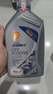 OLI SHELL ADVANCE CITY SCOOTER FULLY SYNTHETIC 10W40 UNTUK MATIC AEROX LEXI DLL 1L 100% ASLI ORIGINAL