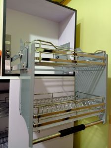 Stainless Pull-Down Dish Rack 600mm