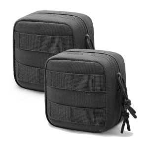 2 Pack Mini Tactical Molle Compact Ammo Pouch - Small Admin Molle Pouches EDC Tool Utility Multi-Purpose Waist Belt Pouch