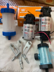 Mô tơ bơm nước tưới lốp 1 đầu-2 đầu lọc nước thân to nhỏ bép tưới lớp dùng cho ô tô xe tải hàng cao cấp