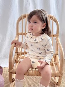 Floral Collar Girls Newborn Romper Spring Wear