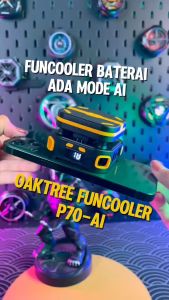 Oaktree Funcooler P70 Ai Fan Cooler Radiator Kipas Pendingin HP Rechargeable Battery