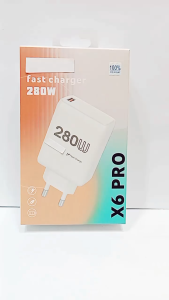 Batok Adapter Kepala Casan HP For PC X6 PRO 280W Fasr Charger Support Fat Charging Batok Adaptor