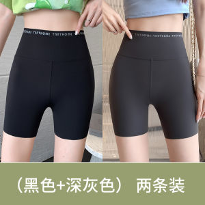 กางเกงโยคะสามส่วนสำหรับผู้หญิง กางเกงว่ายน้ำลายฉลาม ป้องกันการสัมผัส กางเกงขาสั้นออกกำลังกาย ทรงสลิมฟิต เหมาะกับฤดูร้อน