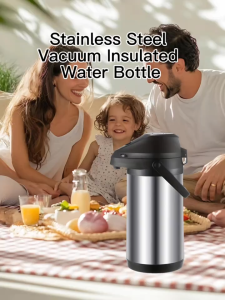 304 Stainless Steel Thermo Kettle Insulation Vacuum Flask with Pump Large Capacity Water Dispenser Hot and Cold Vacuum Air Pot Coffee Pot