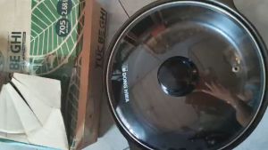 Nồi sứ / nồi đất kho cá nấu lẩu mì cay  Hàn Quốc Donghwa cao cấp chính hãng nắp kiếng   size 2.68 lít