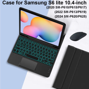 Case for Samsung Galaxy Tab S6 Lite 10.4 Inch Detachable Keyboard Cover for Samsung Tab S6 Lite 10.4-inch 2020/2022/2024