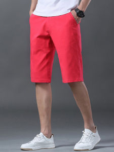 Summer Casual Sports Golf Shorts Mens Slim-Fit Red Blue Yellow Thin Fifth Pants Brand Gtgolf
