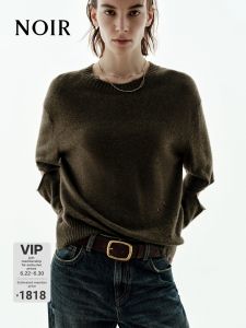 MO&Co. | Black Series Wool Yak Hollow Needle Sweater