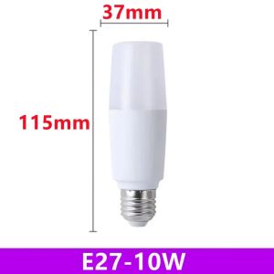 3~1PCS E27 Light Bulb 3-year Warranty 20W 10W White Light LED Cylindrical Corn Bulb AC 220V LED Lamp Home Decoration Chandelier