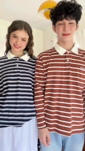 PIMANATTA Ola Long Sleeve Polo Shirt เสื้อโปโลแขนยาว พร้อมโลโก้แบรนด์ที่หน้าอก