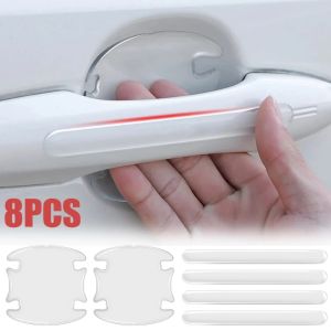 Car Invisible Strip Scratch Protective for Door Handle Bowl Rearview Mirror Anti-collision Transparent Silicon Protection Strip