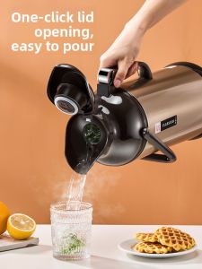 Large Capacity 3.2L Thermal Pot Home Use Hot Water Bottle for Students Dormitory Office Stainless Steel Insulated Pot